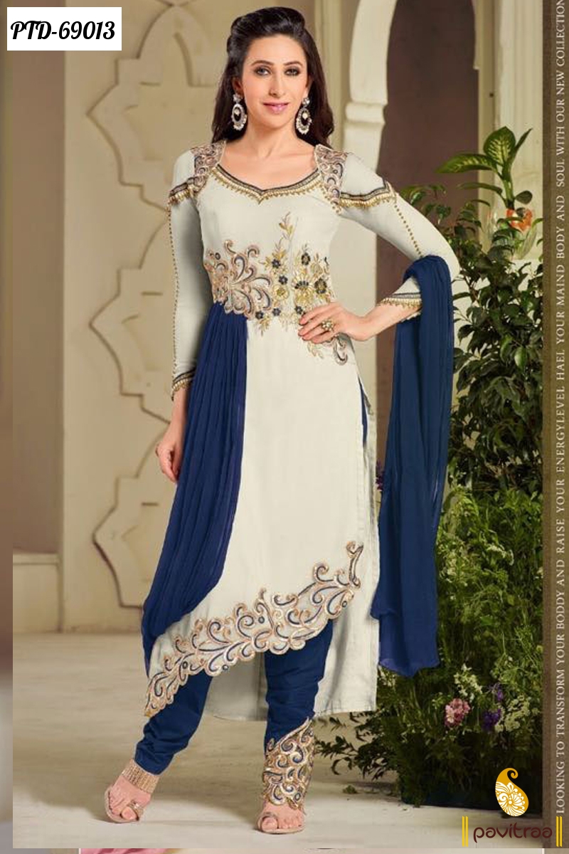 Karishma Kapoor Light Green Satin Pakistani Style Suit 154754 | Dress  materials, Green satin, Indian dresses